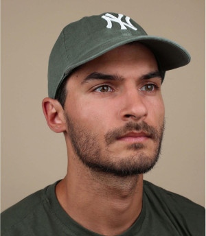 khaki green NY cap Clean Up NY moss